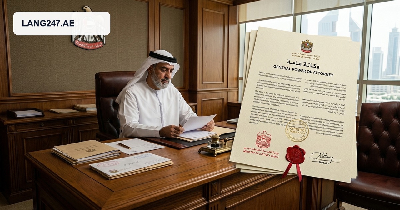 Power of Attorney Legal Translation Dubai: MOJ & MOFA Attestation Guide