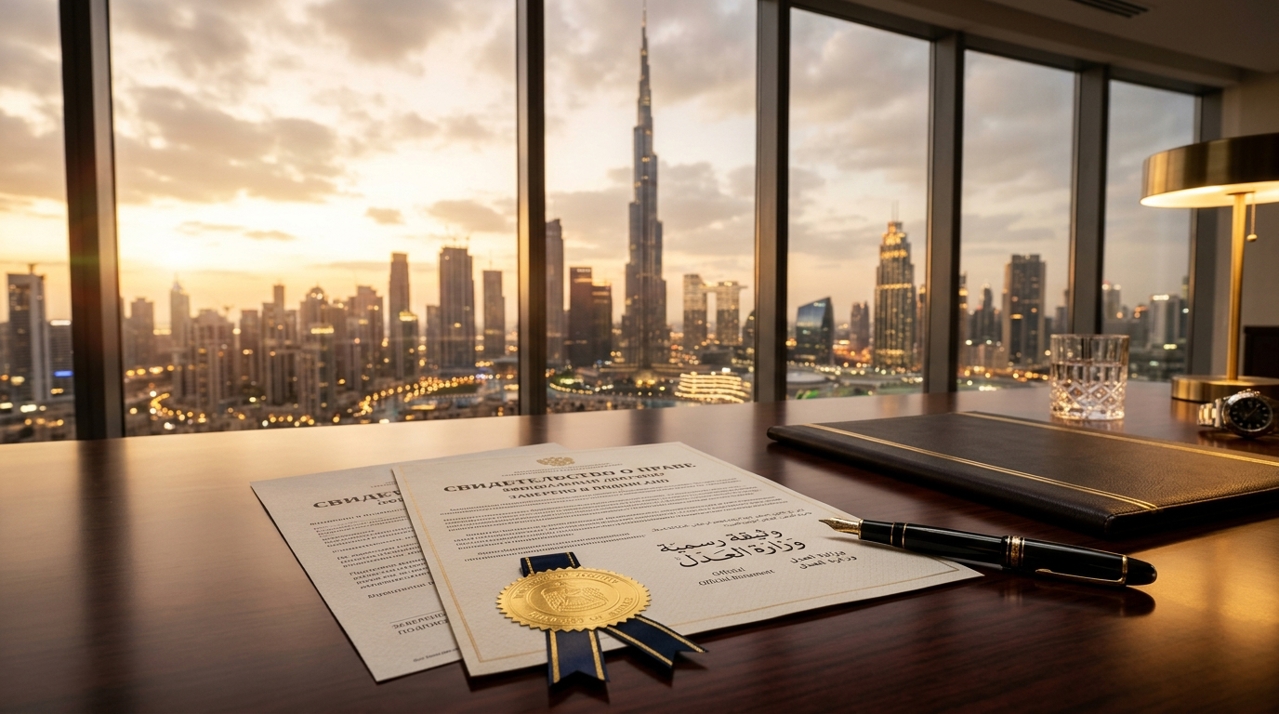 Russian Legal Translation Services in Dubai: Certified MOJ Arabic & English Solutions