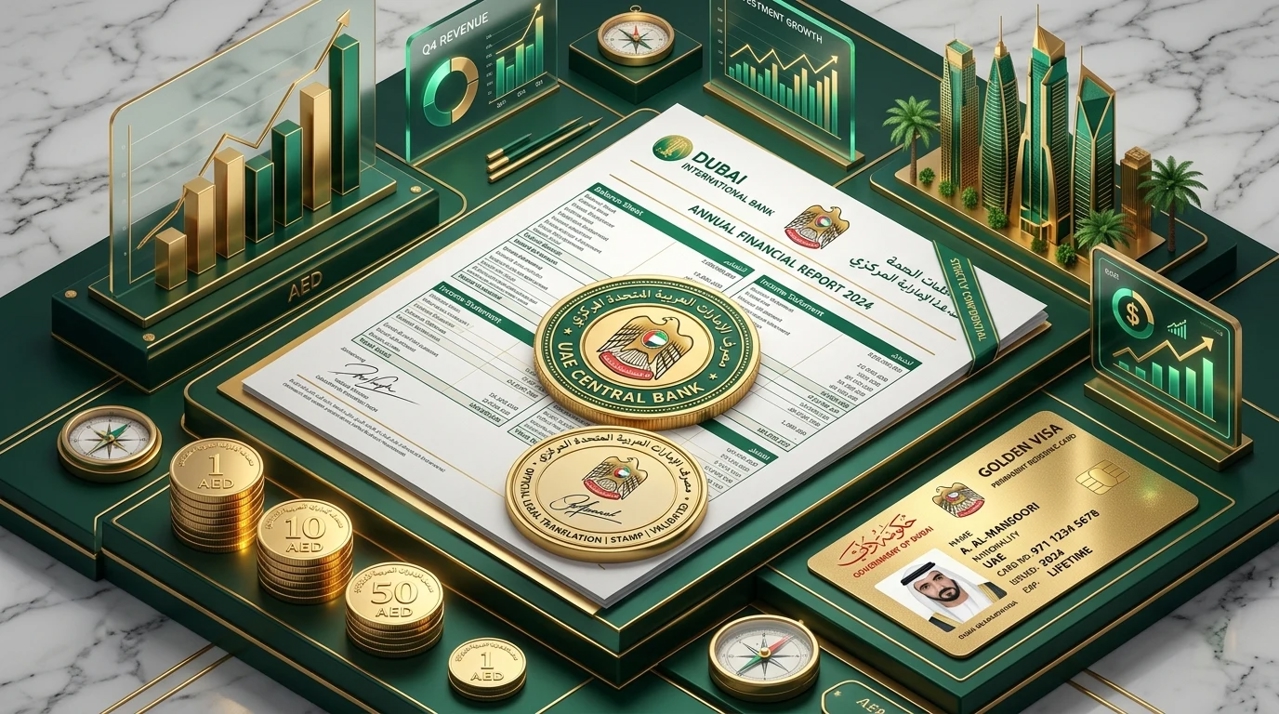 Bank Statement Legal Translation in Dubai: UAE Central Bank & Golden Visa Guide 2026